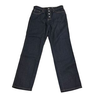 Adriano Goldschmied Jean Womens 29 Isabelle Button Up High Rise Straight Crop